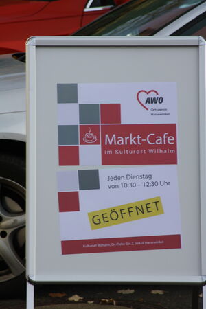 Marktcafe Aufsteller